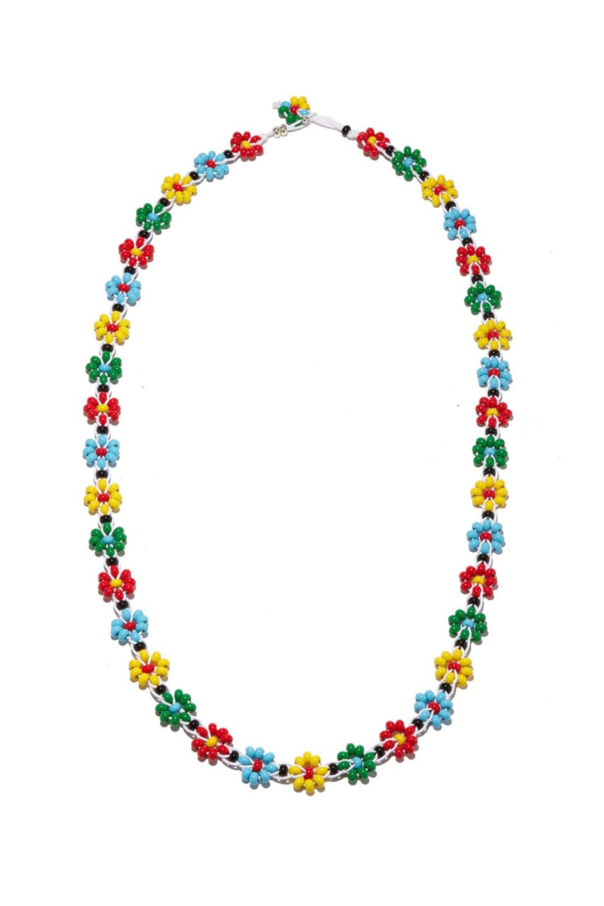 Glass Bead Flower Necklace by JIHI Designs